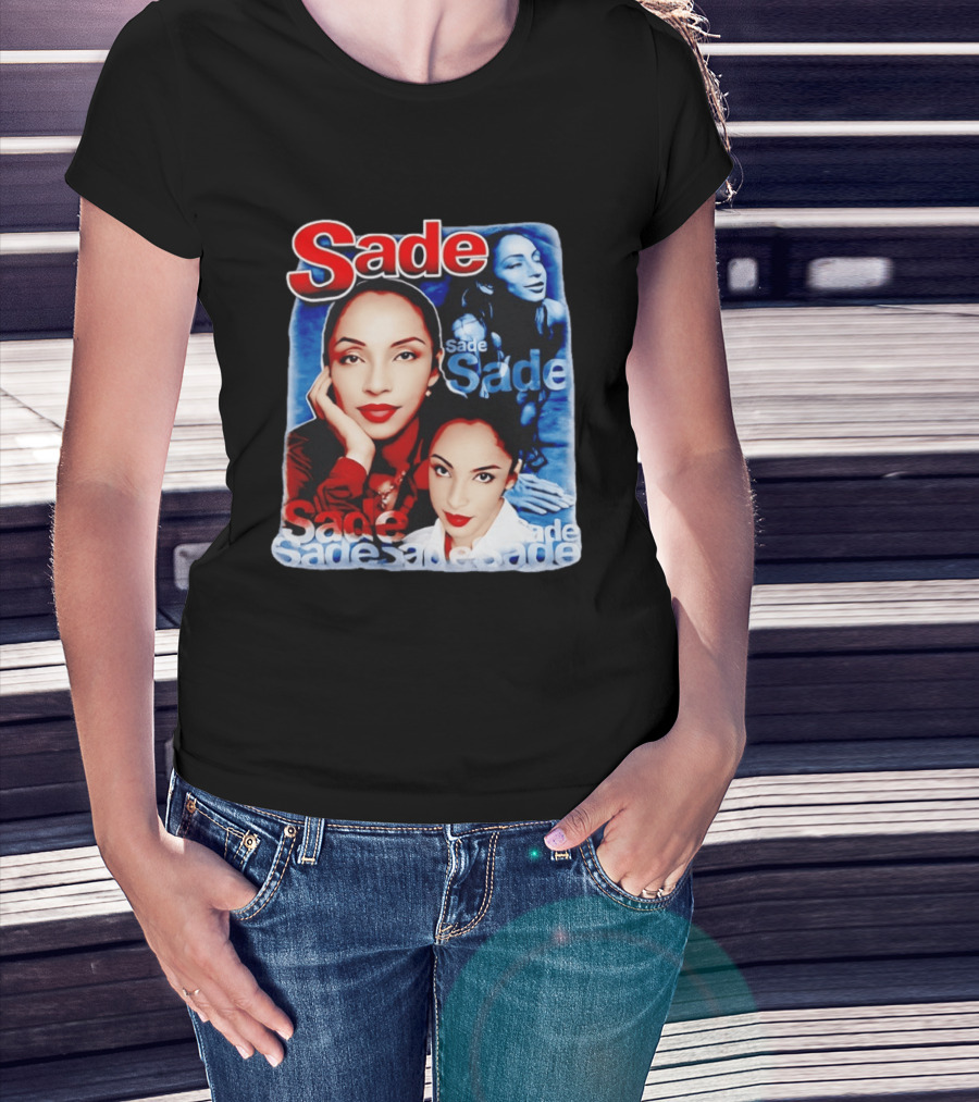 Sade Lovers Rock Tour Vintage Style Collage T-Shirt