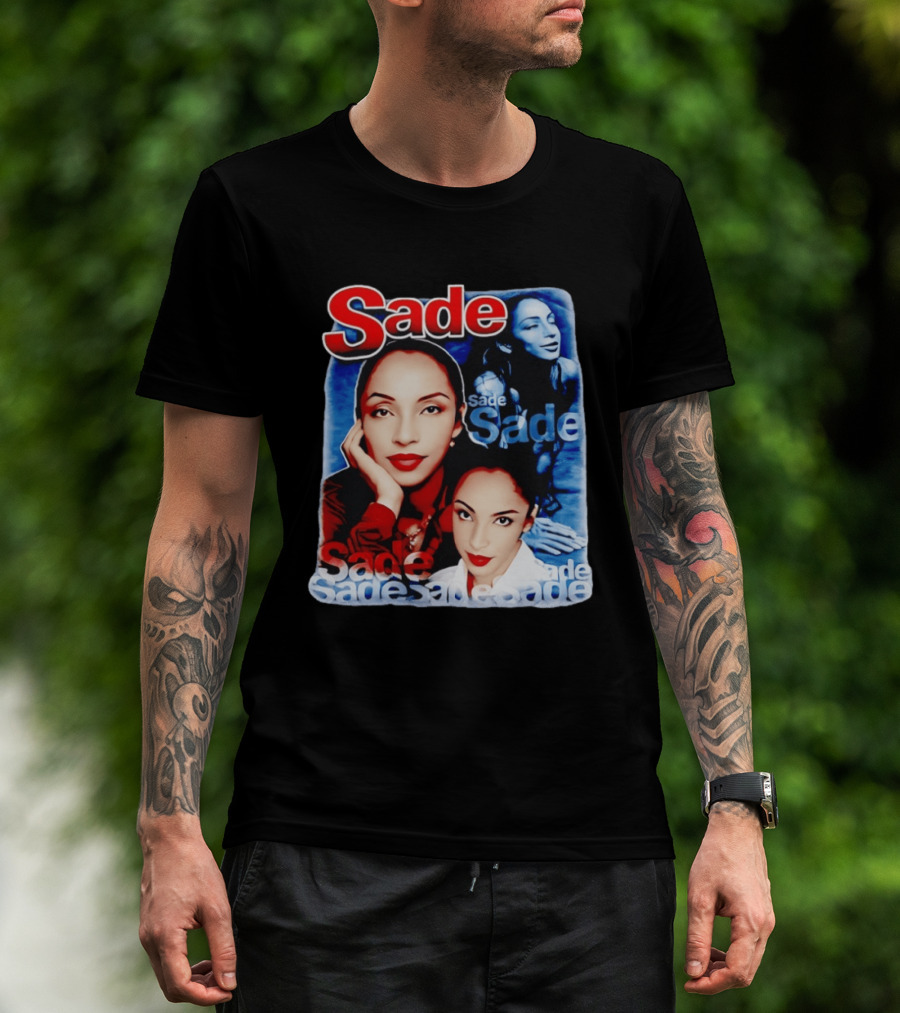 Sade Lovers Rock Tour Vintage Style Collage T-Shirt