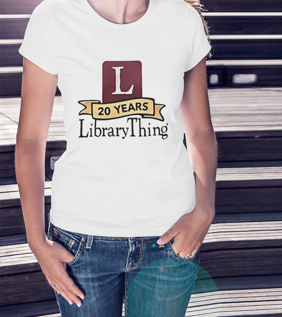 20 Years LibraryThing L Anniversary Celebration T-Shirt