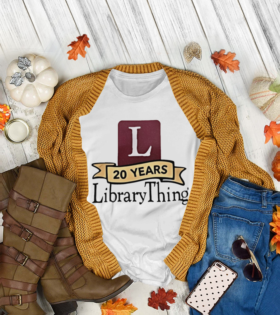 20 Years LibraryThing L Anniversary Celebration T-Shirt