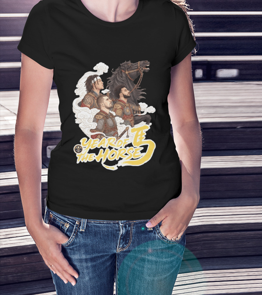 Denver Nuggets Year Of The Horse Warriors In Battle Armor T-Shirt