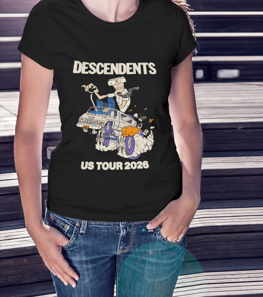 Descendents US Tour 2026 Cartoon Van T-Shirt