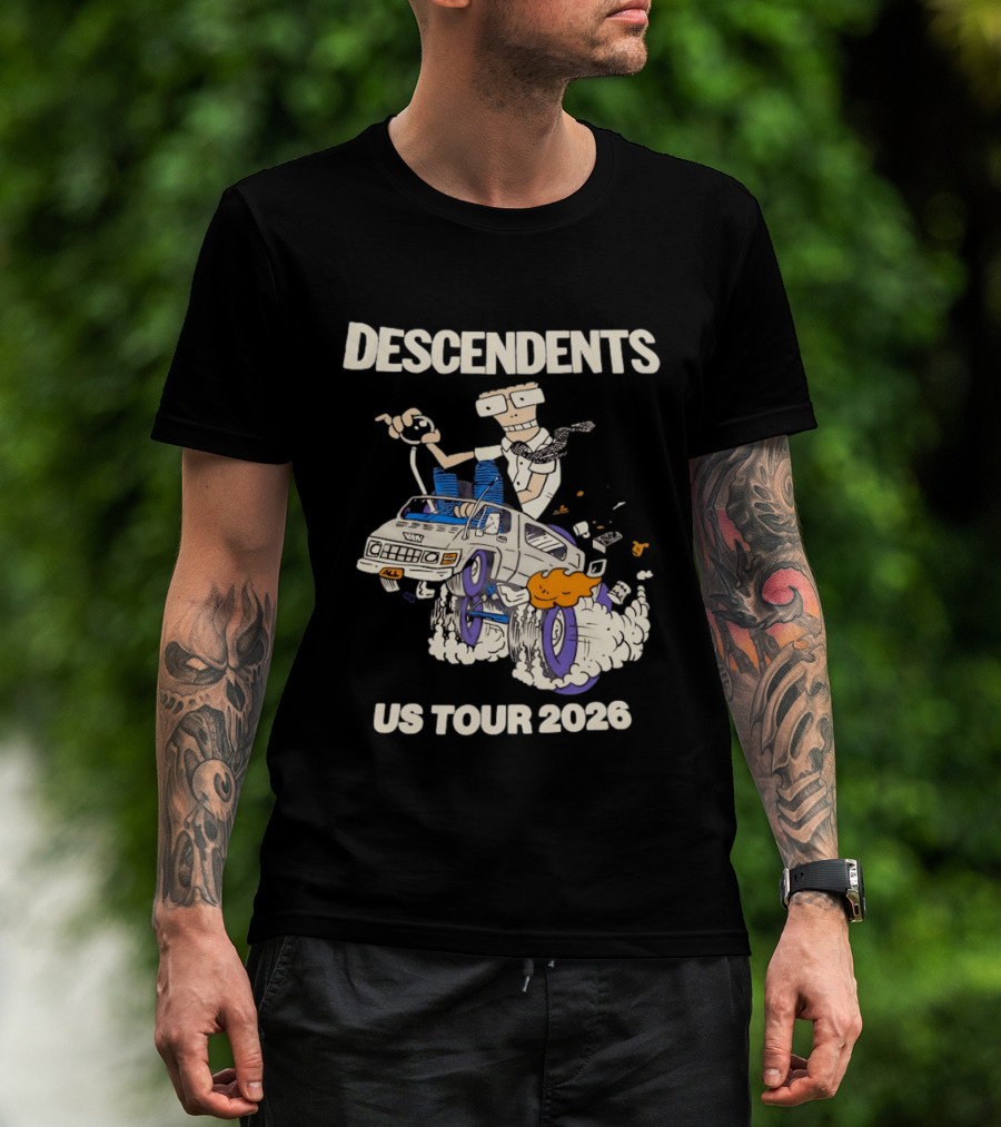 Descendents US Tour 2026 Cartoon Van T-Shirt