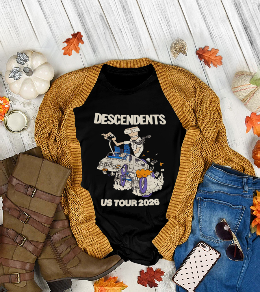Descendents US Tour 2026 Cartoon Van T-Shirt