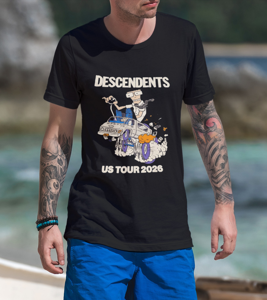 Descendents US Tour 2026 Cartoon Van T-Shirt