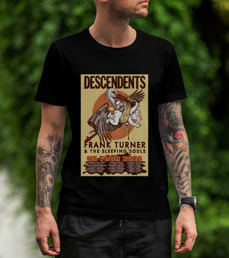 Descendents Frank Turner And The Sleeping Souls US Tour 2026 T-Shirt