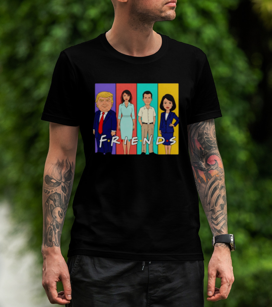 Famous Political Figures Friends Parody Cartoon Meme T-Shirt