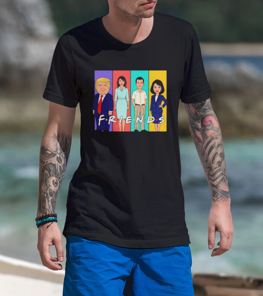 Famous Political Figures Friends Parody Cartoon Meme T-Shirt