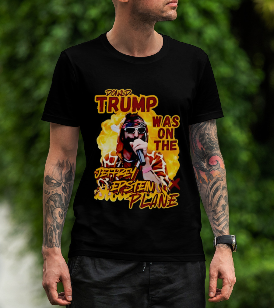 Donald Trump Was On The Jeffrey Epstein Plane Karaoke Costume T-Shirt