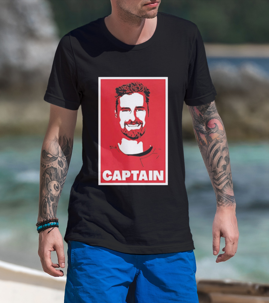 Detroit Red Wings Captain Dylan Larkin Bold Red T-Shirt