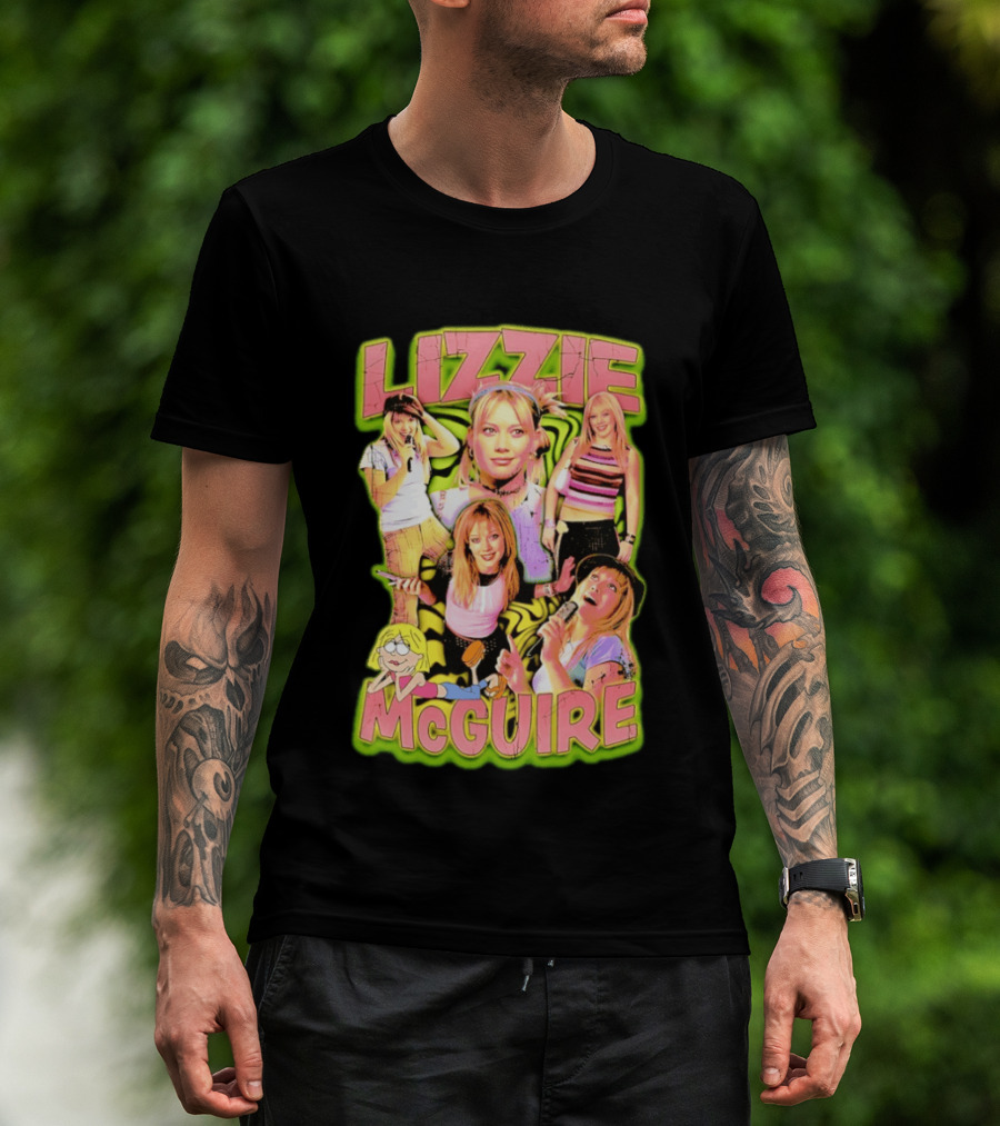 Lizzie McGuire Hilary Duff Disney Channel Iconic 2000s Cartoon Show T-Shirt