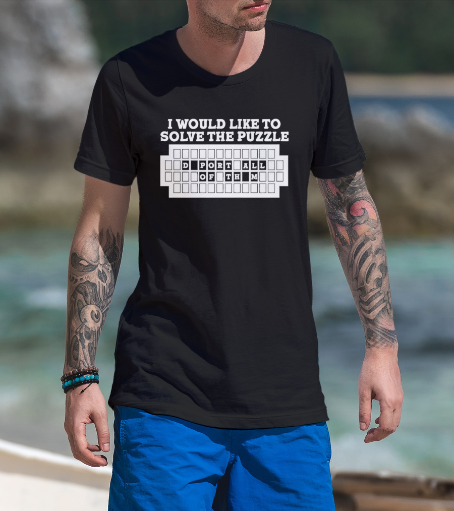 I Would Like To Solve The Puzzle Export All Of Them T-Shirt