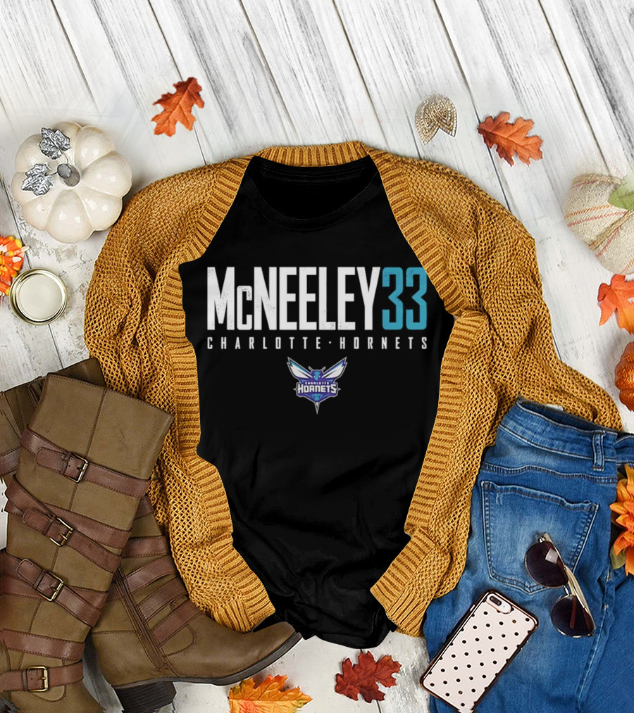 Liam McNeeley 33 Charlotte Hornets Basketball McNeeley 33 T-Shirt
