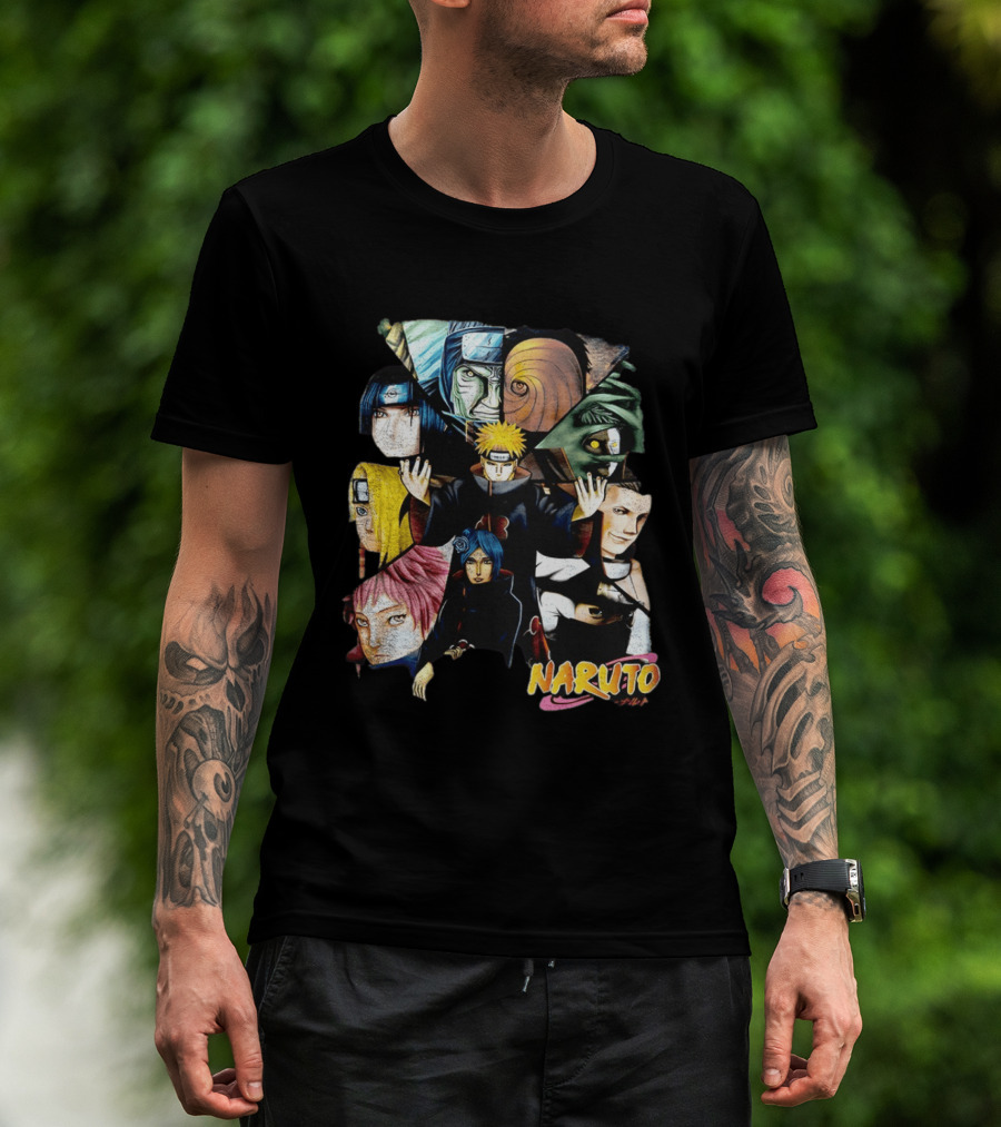 Naruto Akatsuki Collage Characters T-Shirt