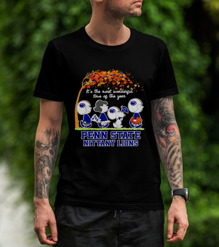 Peanuts It's The Most Wonderful Time Of The Year Penn State Nittany Lions T-Shirt