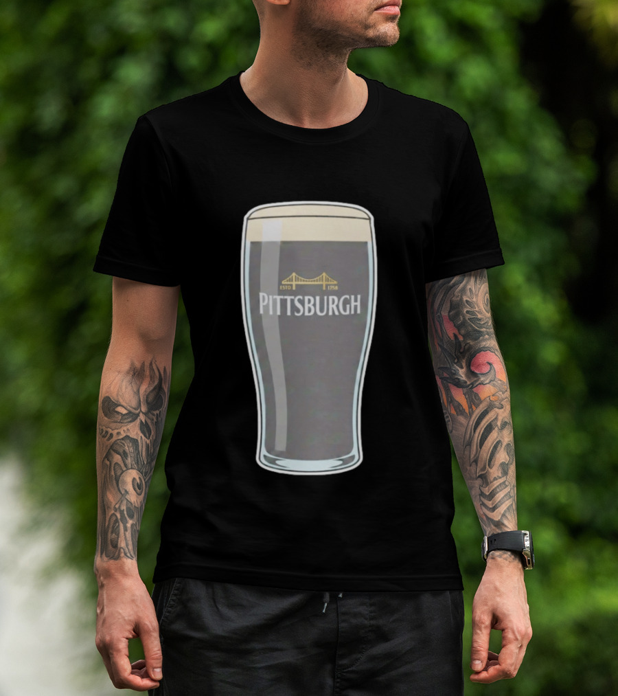 Pittsburgh Stout Beer Estd 1758 Bridge T-Shirt