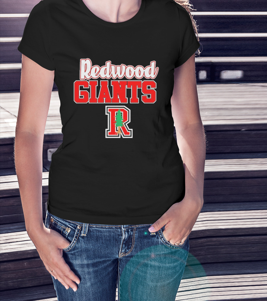 Redwood Giants High School R Tree T-Shirt