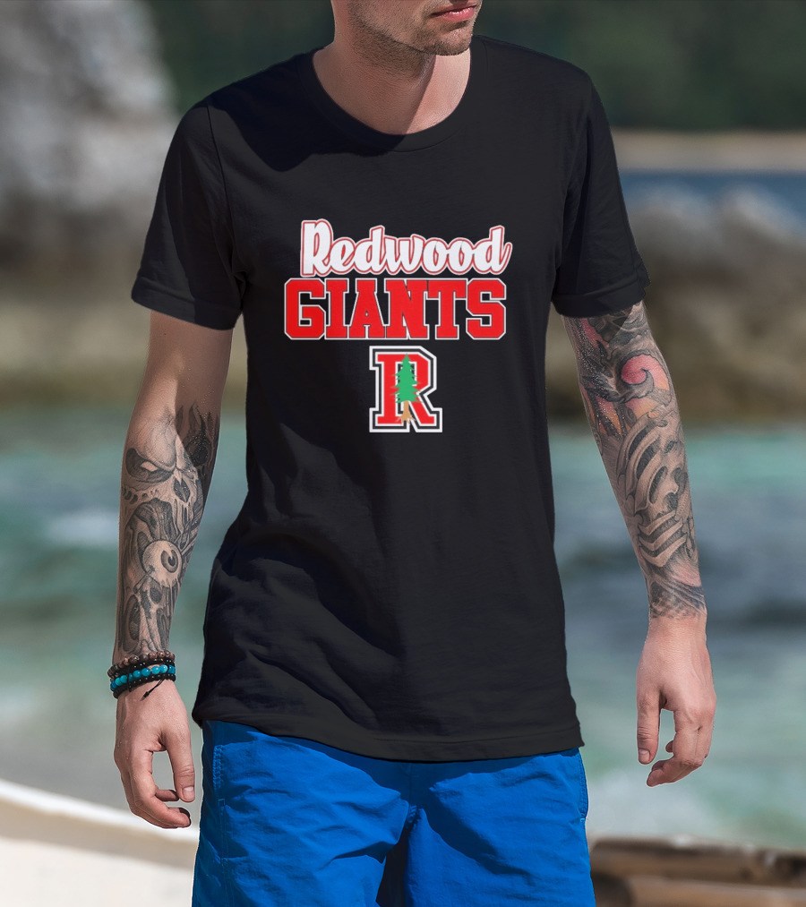 Redwood Giants High School R Tree T-Shirt