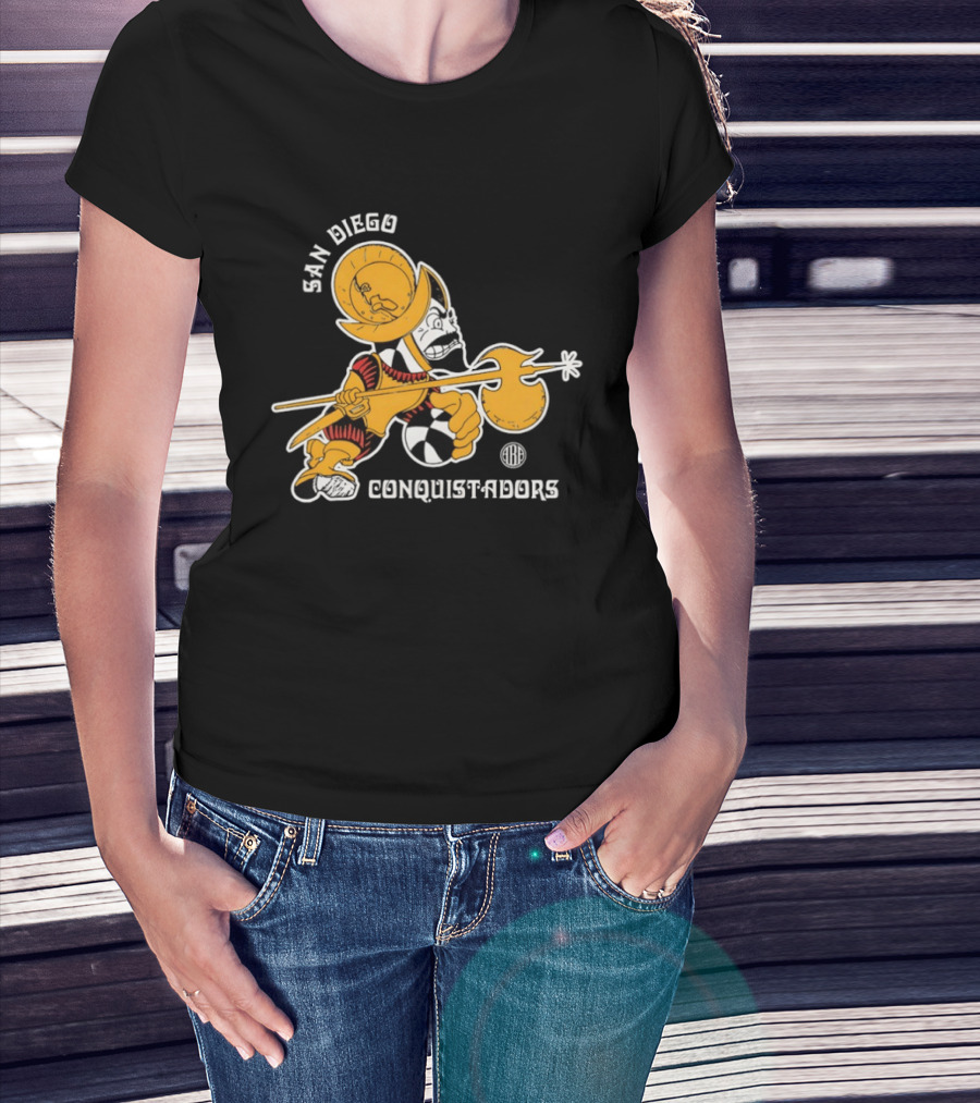 San Diego Conquistadors ABA Retro Basketball Team T-Shirt
