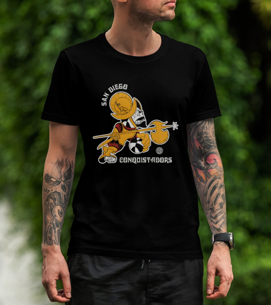 San Diego Conquistadors ABA Retro Basketball Team T-Shirt