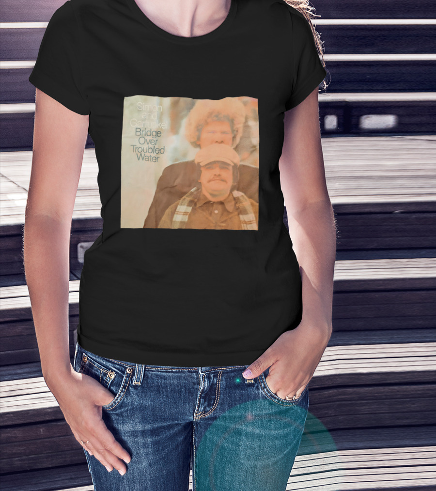 Simon And Garfunkel Bridge Over Troubled Water Album Cover T-Shirt