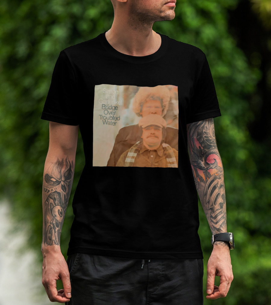 Simon And Garfunkel Bridge Over Troubled Water Album Cover T-Shirt