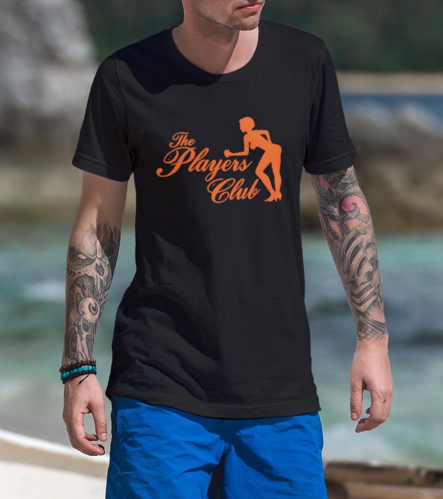 The Players Club Silhouette Retro Script T-Shirt