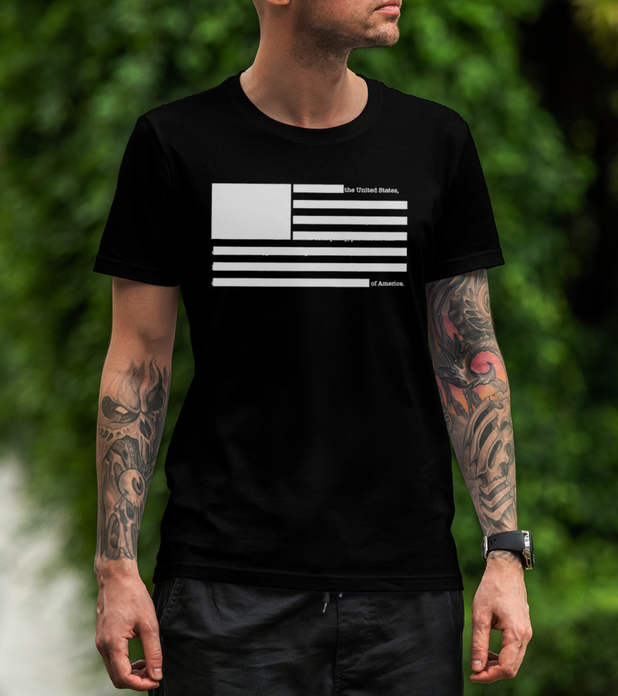 United States Declaration Of Independence Flag T-Shirt