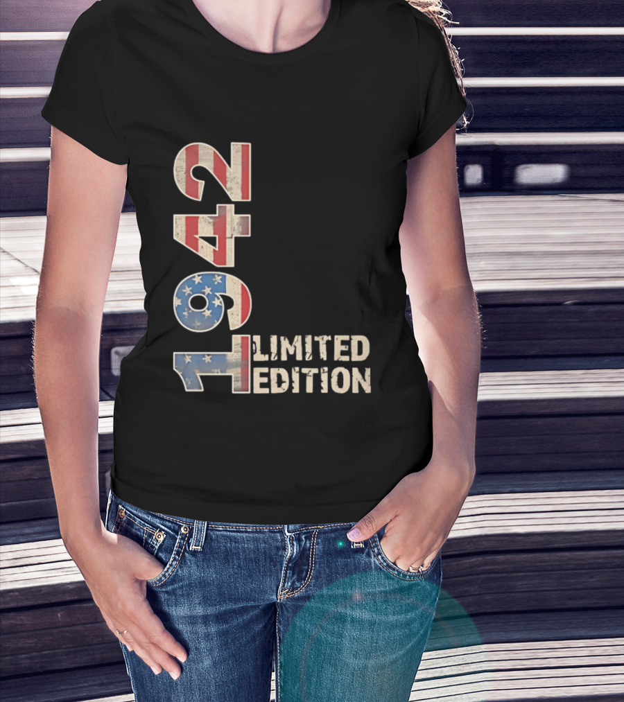 USA 1942 Limited Edition American Flag T-Shirt