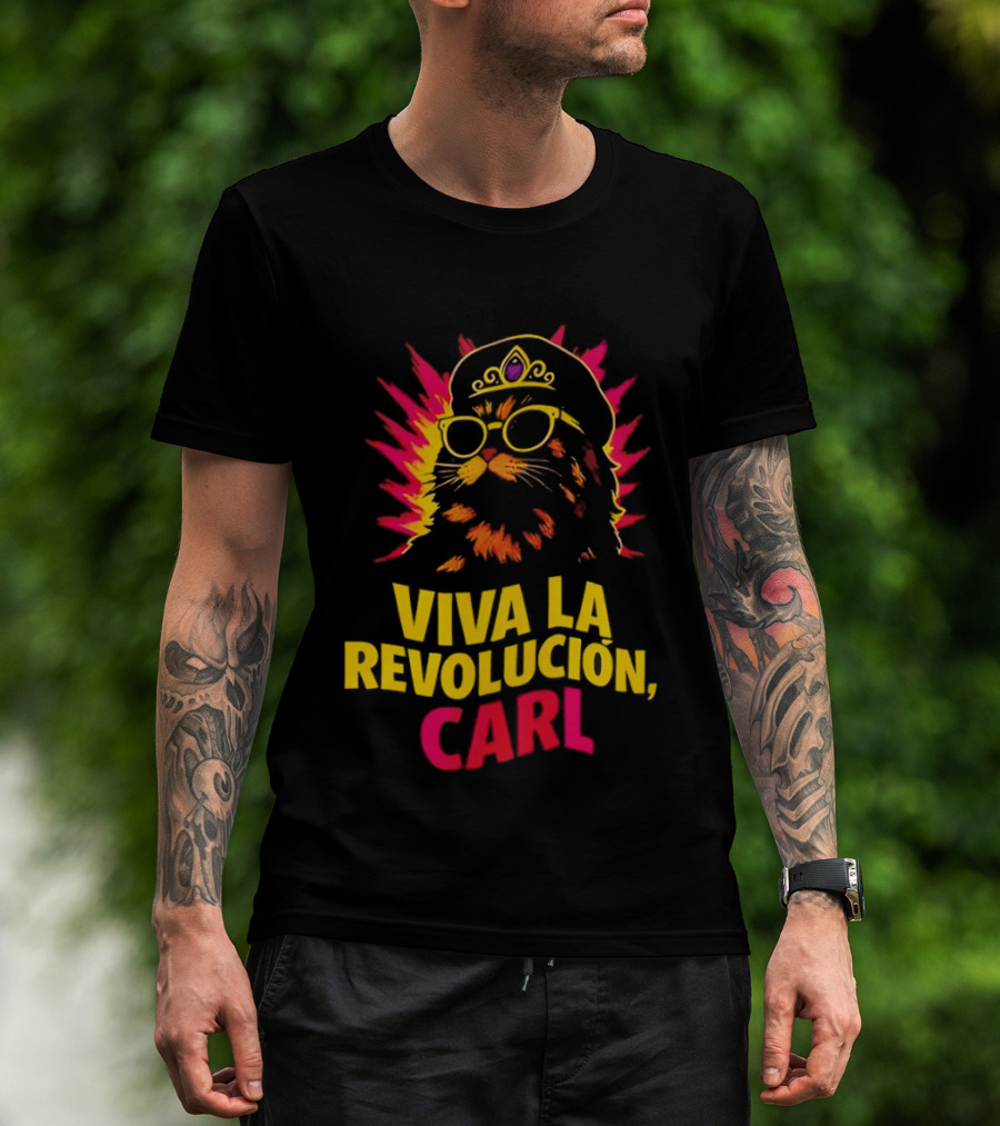 Viva La Revolucion Carl Dungeon Crawler Carl Cat Revolution T-Shirt