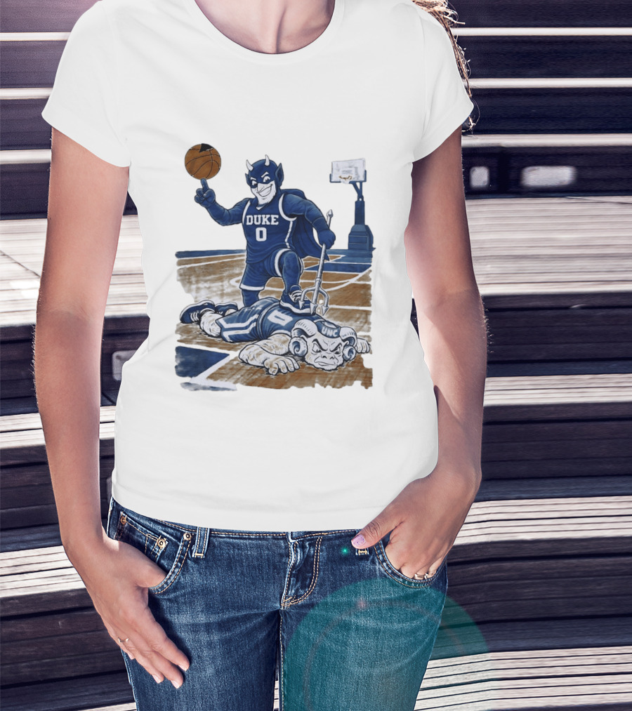 Duke Blue Devils Victory Over UNC Tar Heels Basketball Rivalry T-Shirt