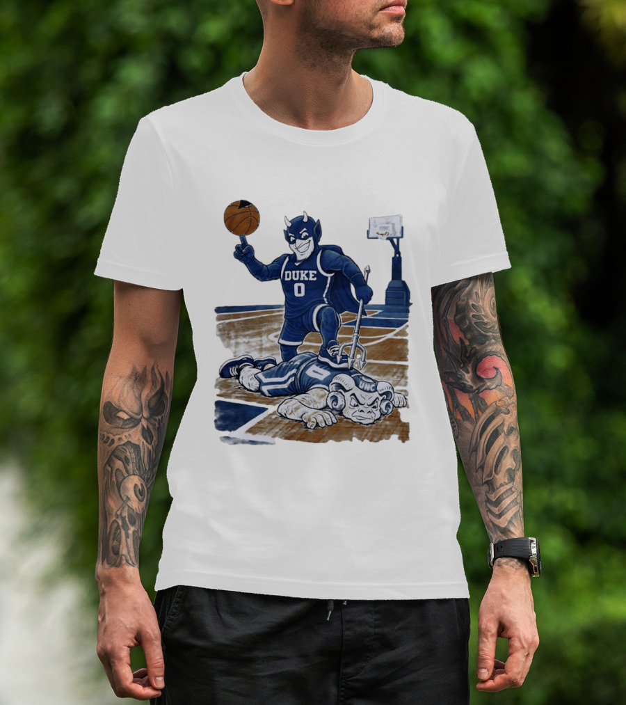 Duke Blue Devils Victory Over UNC Tar Heels Basketball Rivalry T-Shirt