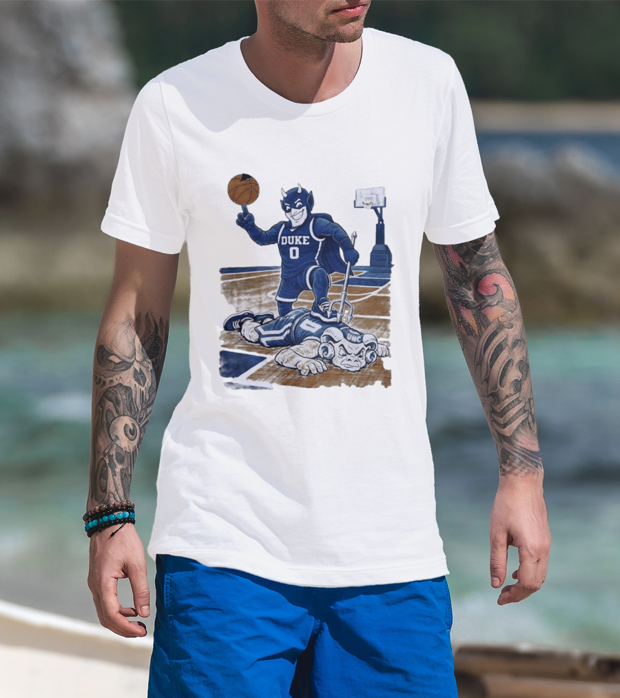 Duke Blue Devils Victory Over UNC Tar Heels Basketball Rivalry T-Shirt