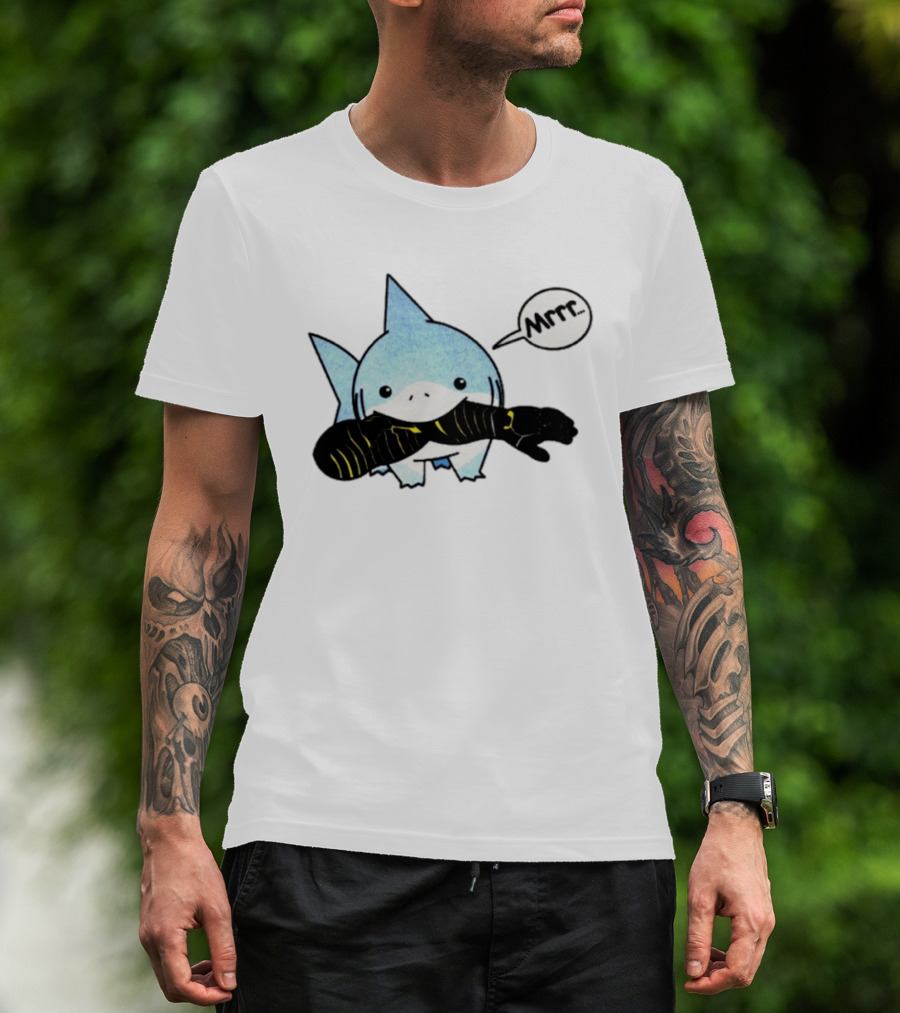 Jeff The Land Shark Mrrr Thunderbolts Eating Arm T-Shirt