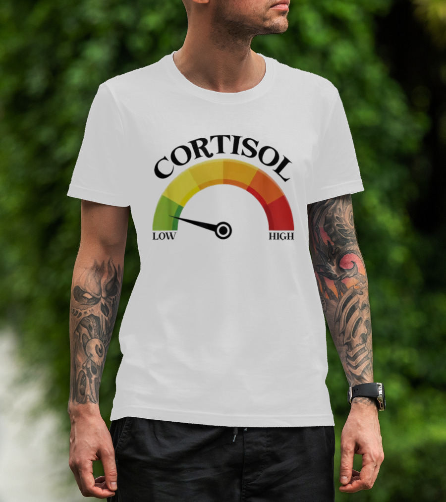 Cortisol Gauge Low Wellness Motivation T-Shirt