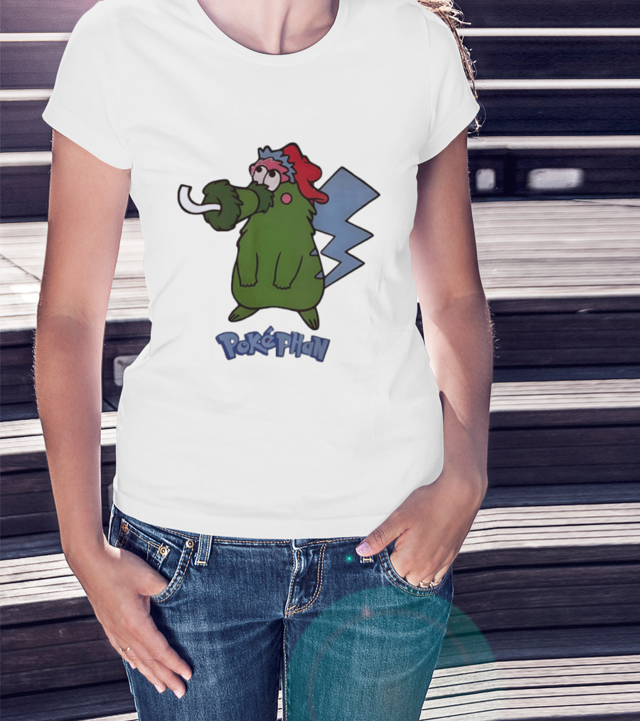 Philadelphia Phillies Pokephan Pikachu Phanatic Collaboration T-Shirt