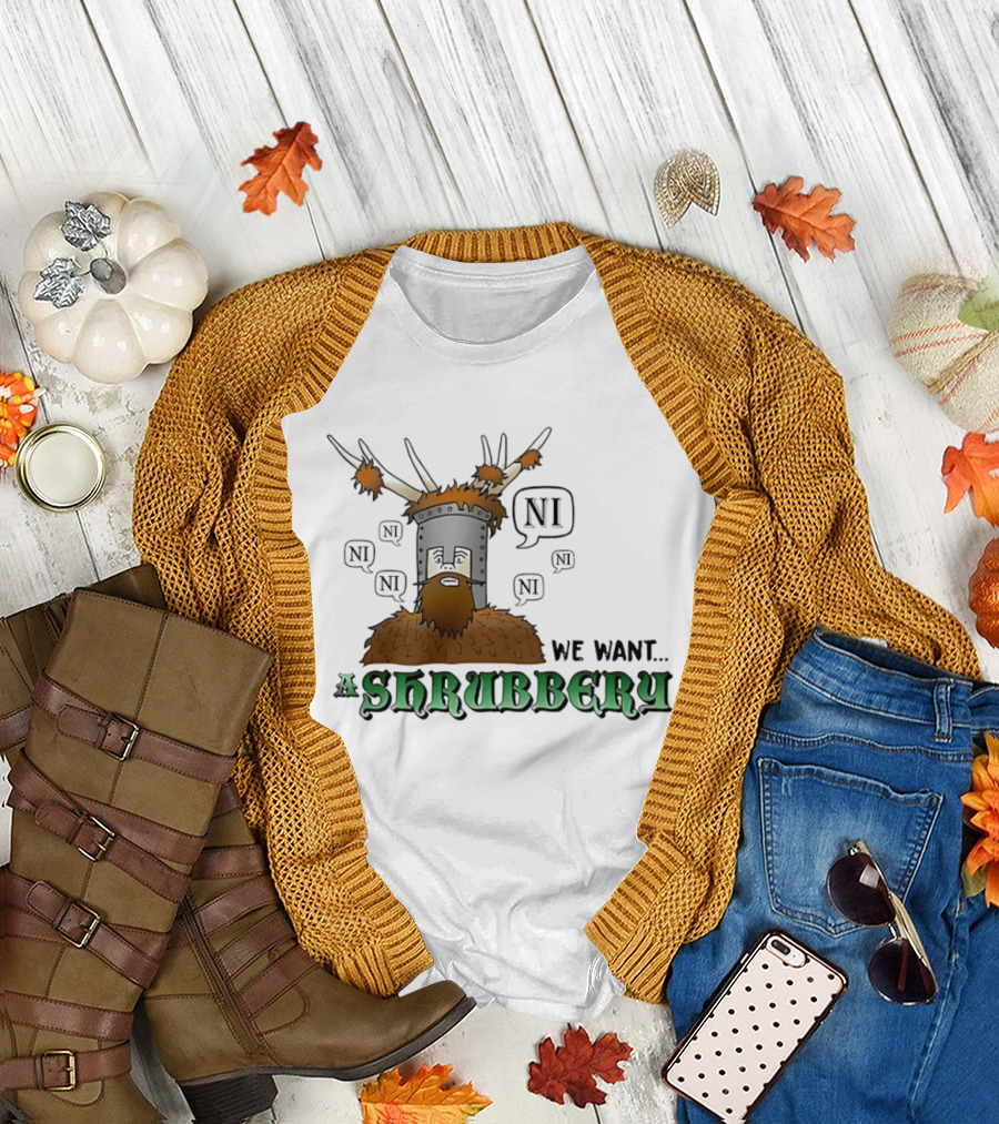 The Knights Of Ni We Want Shrubbery NI Cartoonish T-Shirt