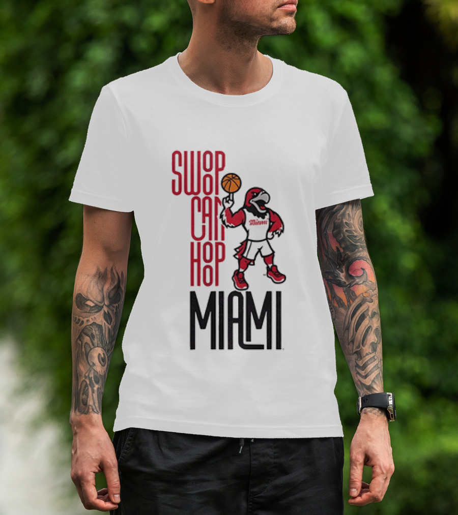 Swoop Can Hoop Miami RedHawks Basketball T-Shirt