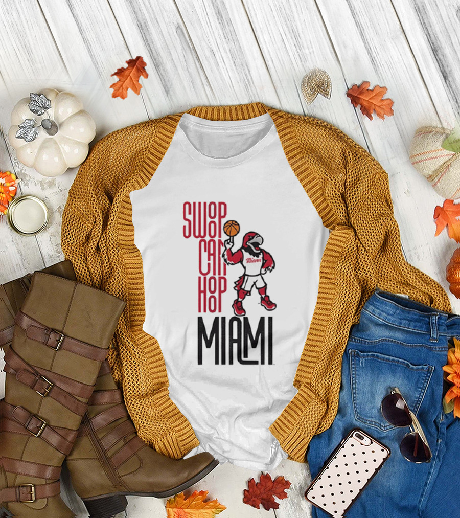 Swoop Can Hoop Miami RedHawks Basketball T-Shirt