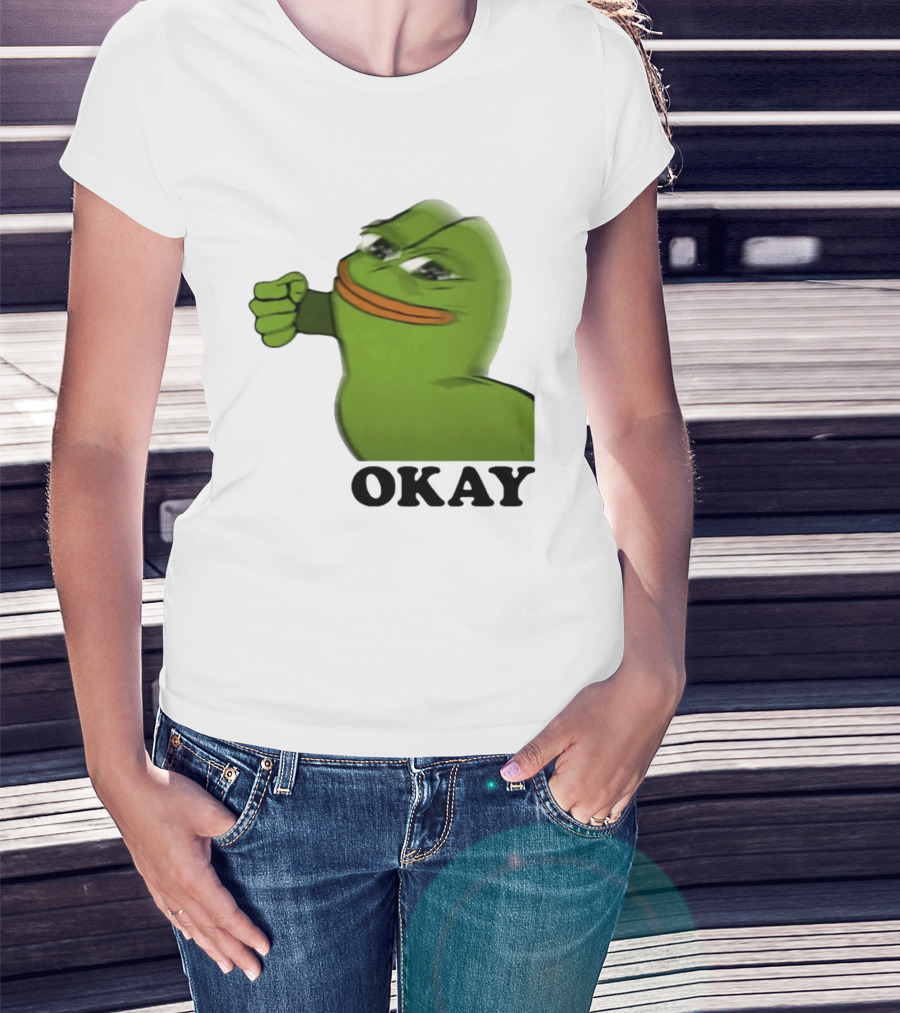 Okay Pepe Frog Punching Nazis Kid T-Shirt