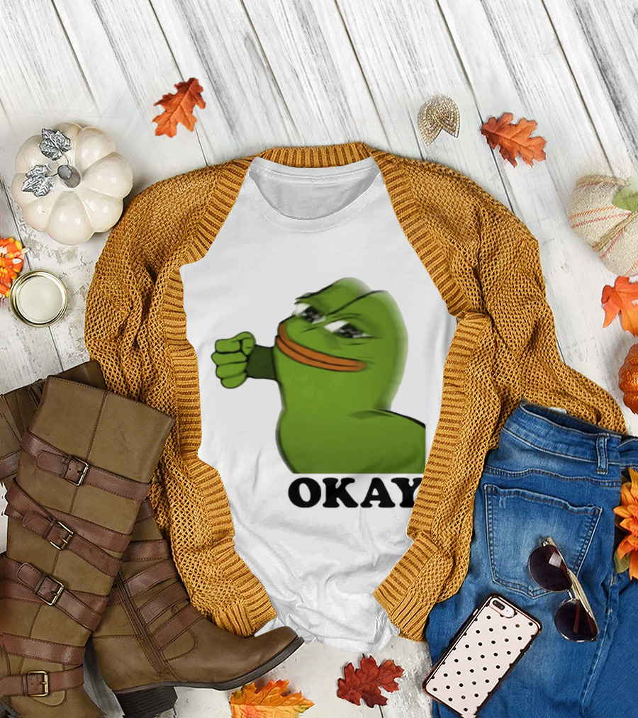 Okay Pepe Frog Punching Nazis Kid T-Shirt