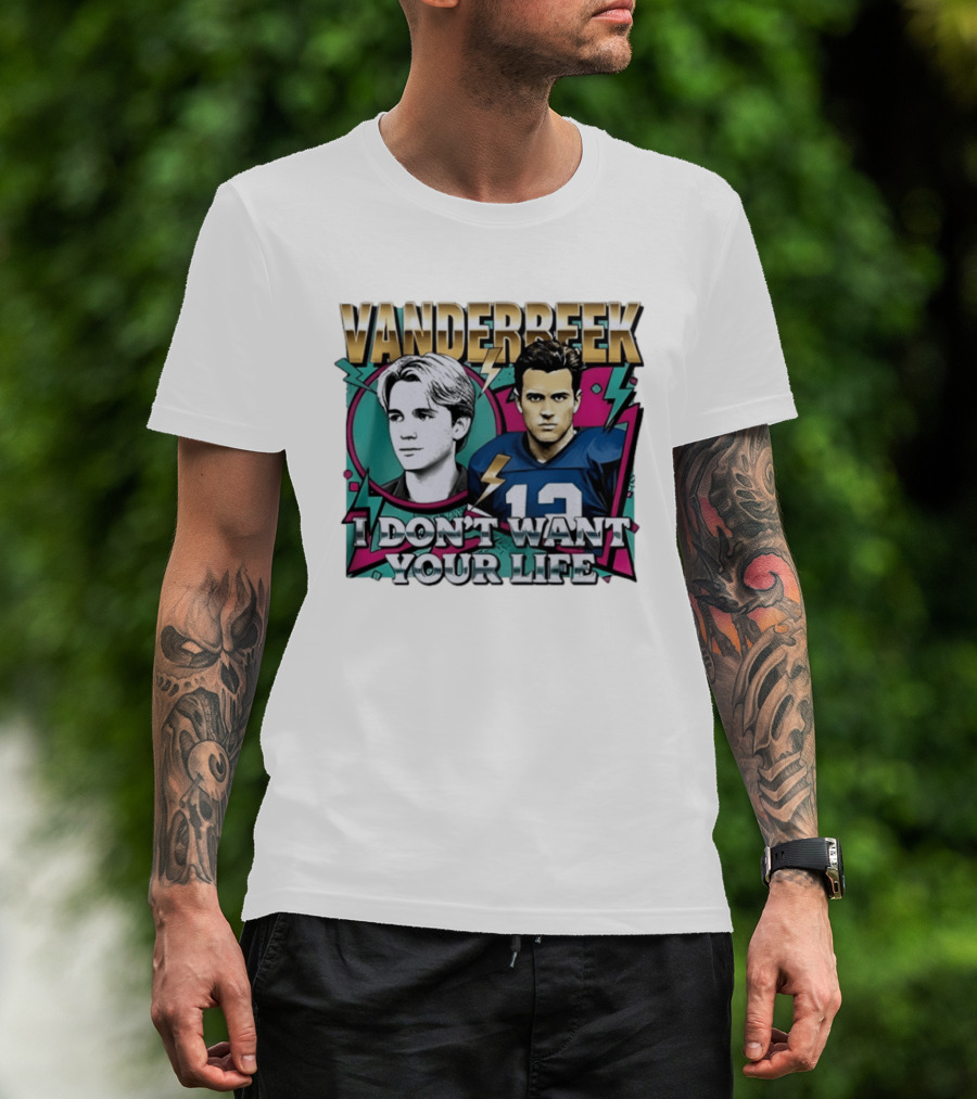 Vanderbeek I Don't Want Your Life 90s Football T-Shirt