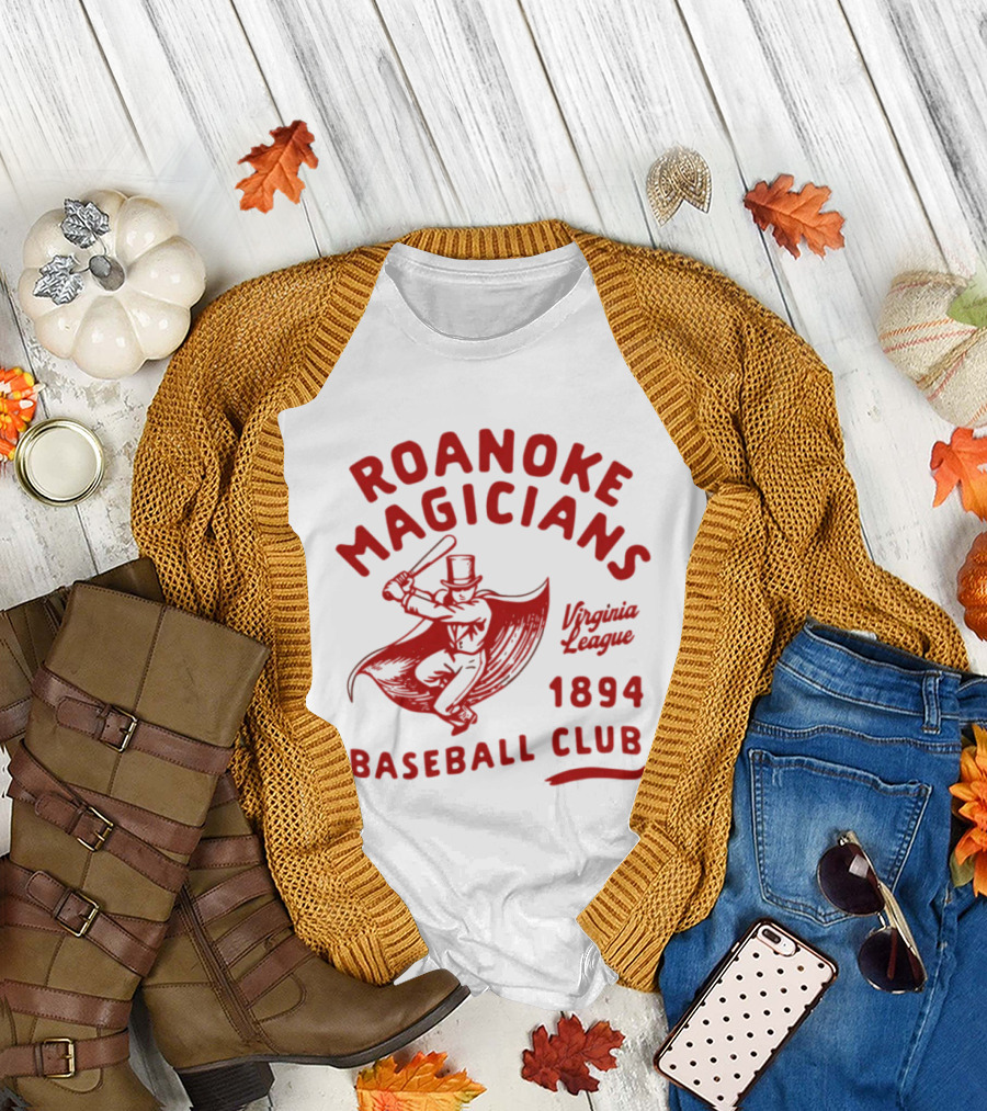 Roanoke Magicians Virginia League 1894 Baseball Club Defunct Teams T-Shirt