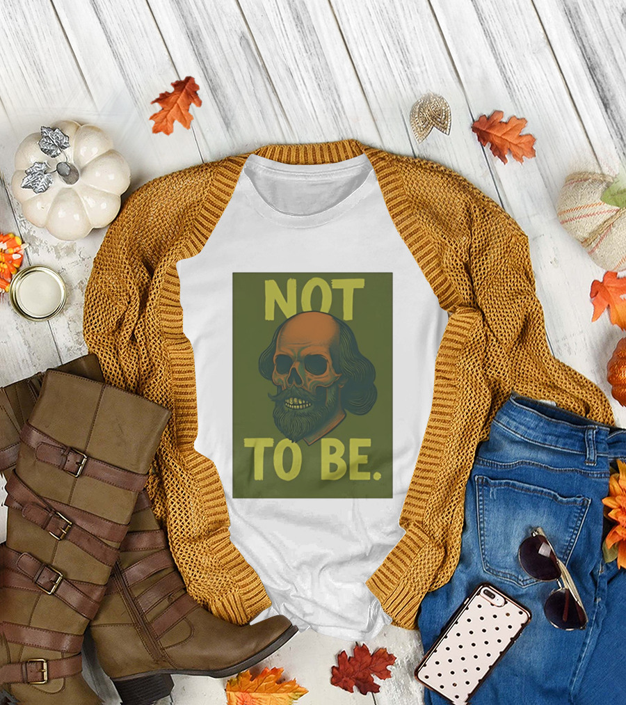 Skull Shakespeare Not To Be Hamlet Mashup T-Shirt