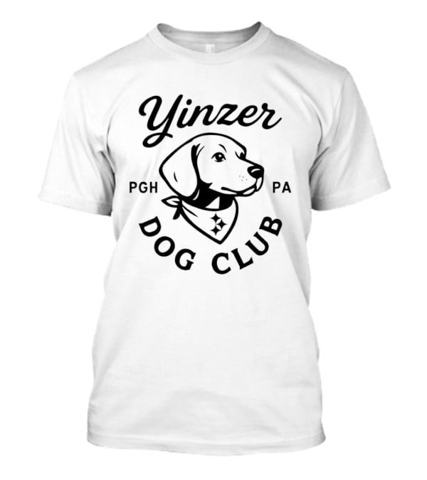 Yinzer Dog Club Pgh PA Bandana Pup T-Shirt