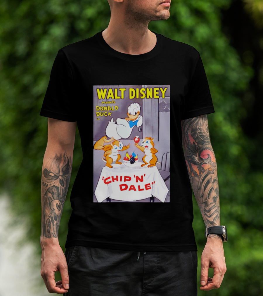 Walt Disney Donald Duck Chip 'N' Dale Vintage Animation T-Shirt