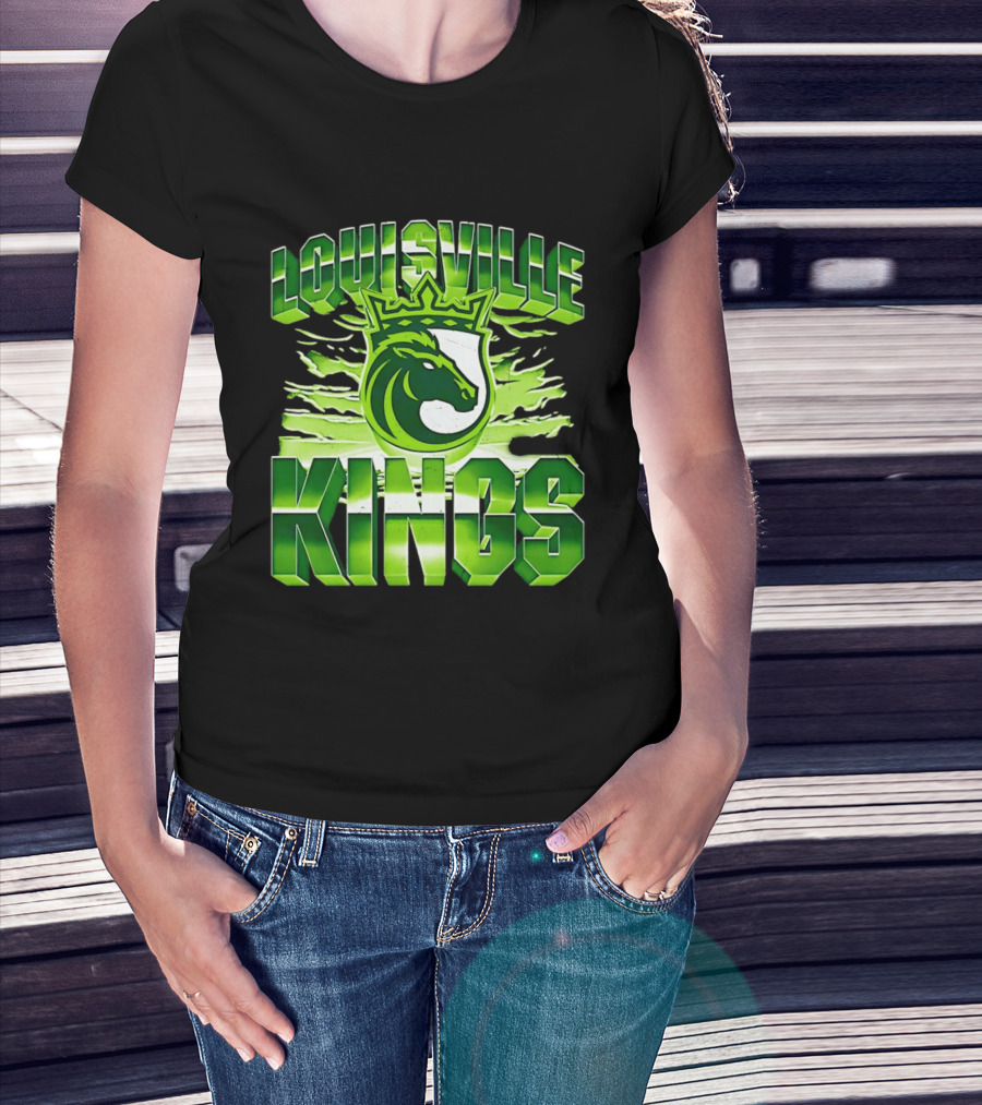 Louisville Kings Green Shield Horse T-Shirt