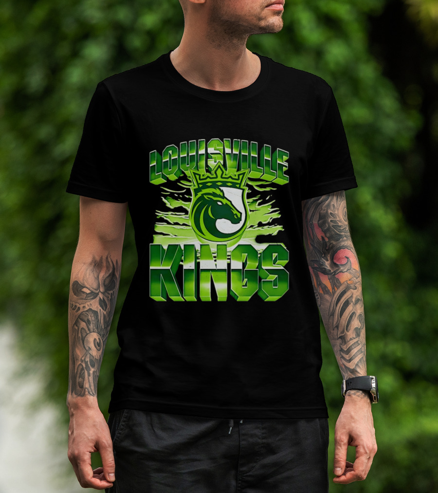 Louisville Kings Green Shield Horse T-Shirt