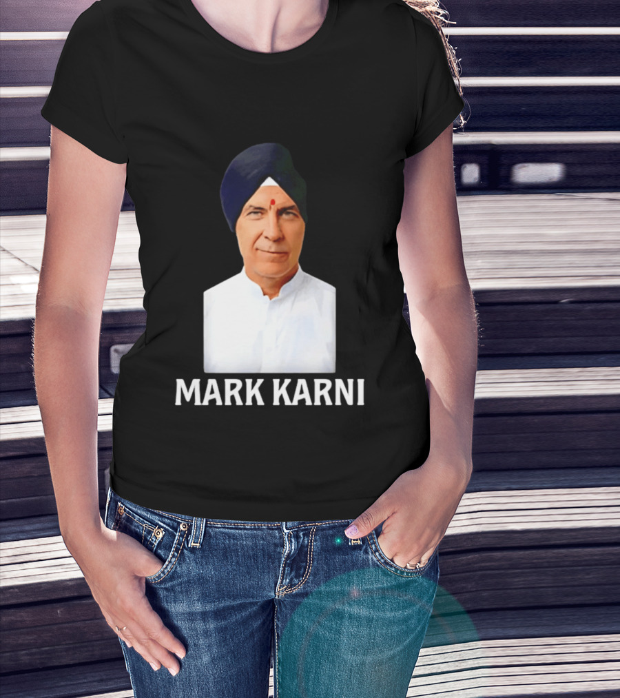 Mark Carney Turban Portrait Mark Karni T-Shirt
