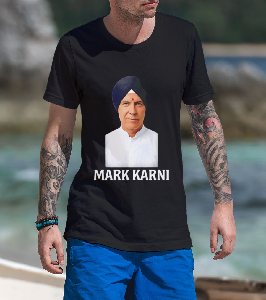 Mark Carney Turban Portrait Mark Karni T-Shirt
